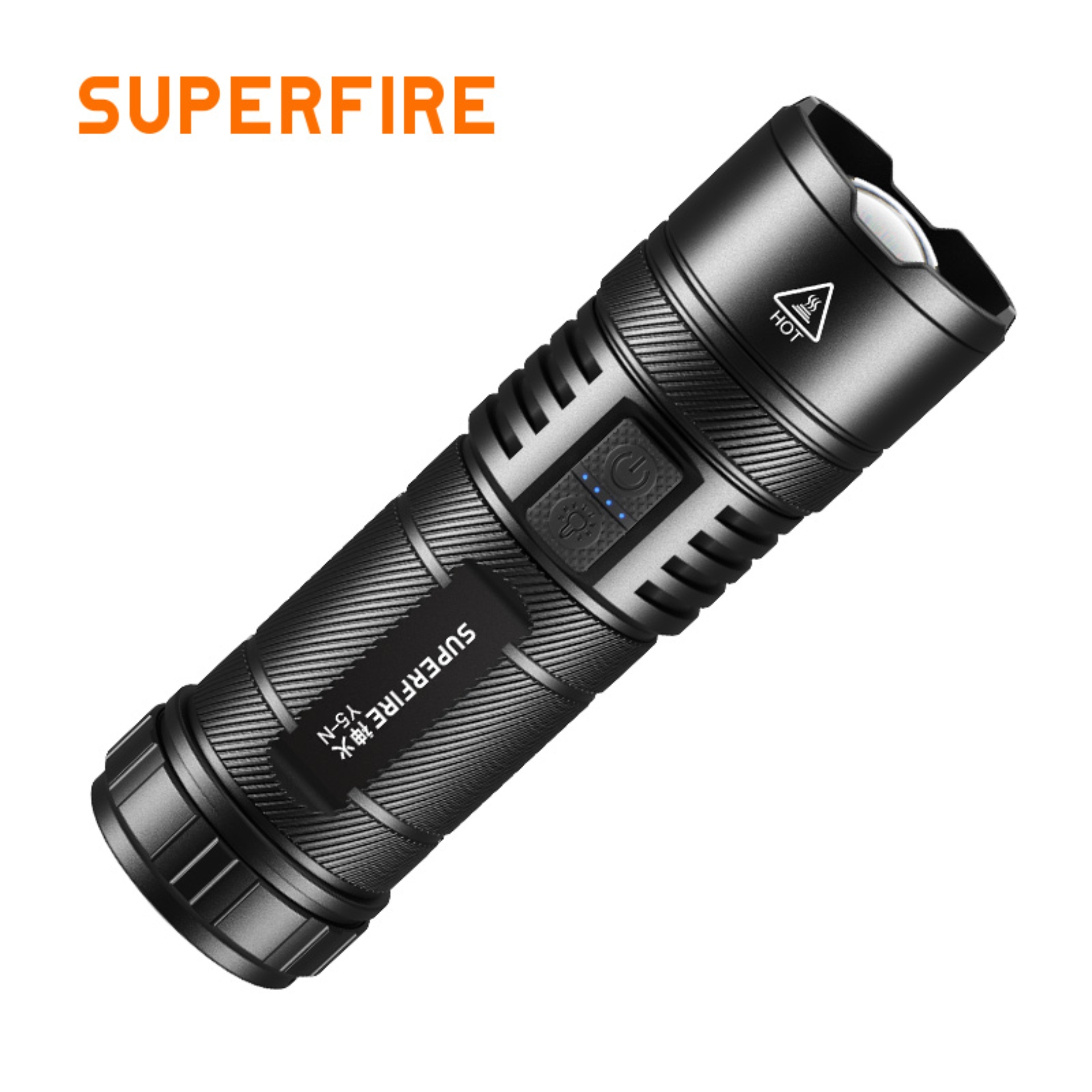 SUPERFIRE Y5-N Dual Sources Zoom Flashlight